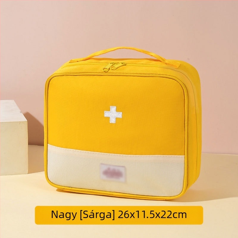Hordozható utazási orvosi készlet – elsősegély és gyógyszer tárolás, többfunkciós