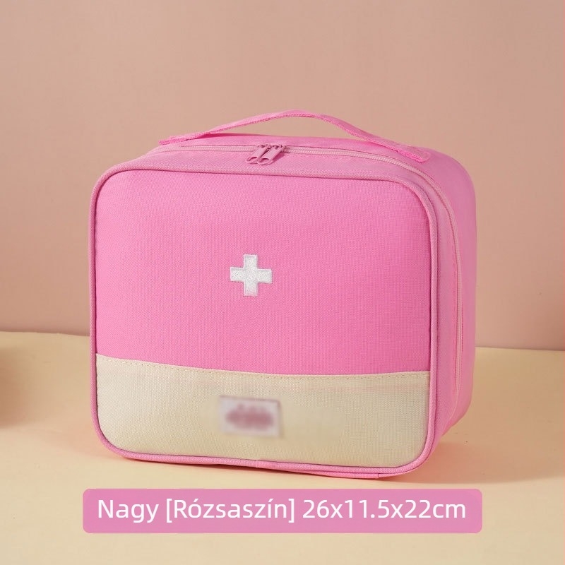 Hordozható utazási orvosi készlet – elsősegély és gyógyszer tárolás, többfunkciós