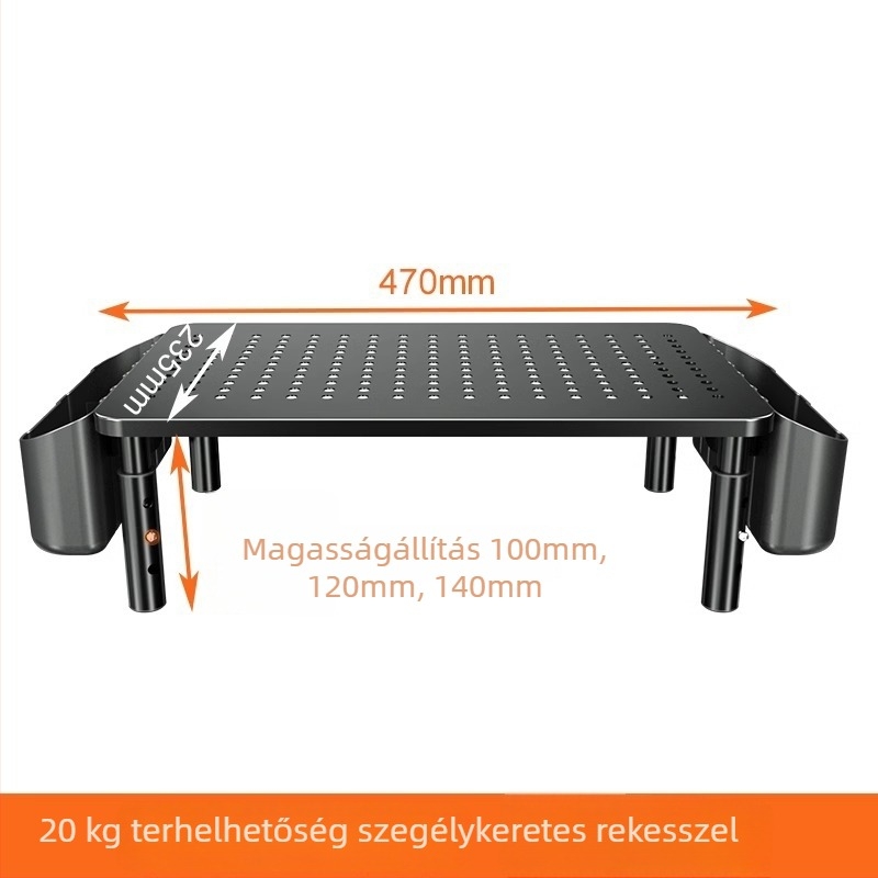 Többfunkciós emelő tartó notebookhoz és monitorhoz, modell mst003, súly 1 kg, OEM gyártás