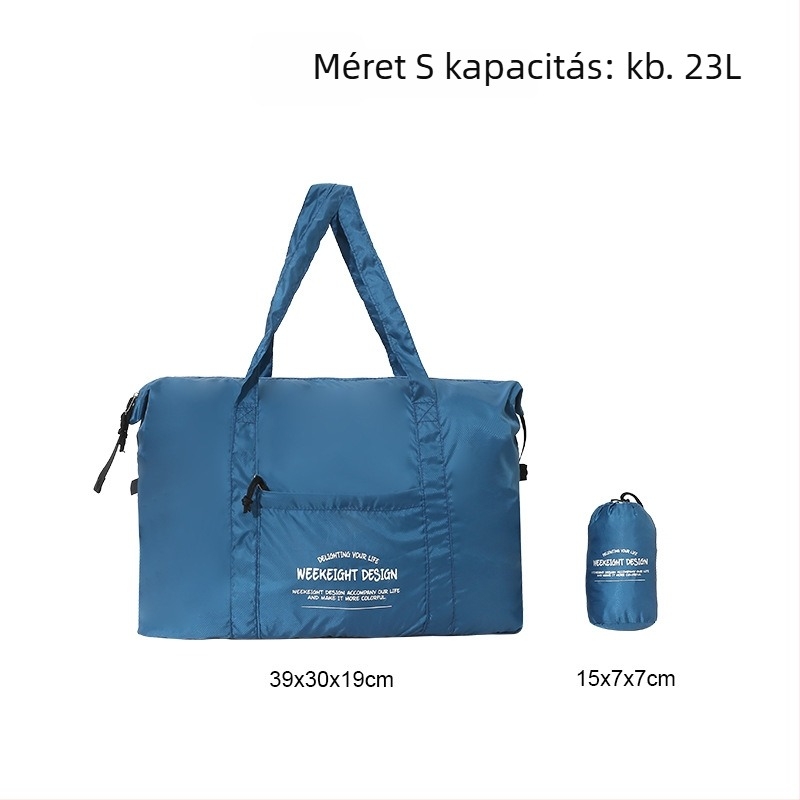 Puhe összecsukható utazótáska, nagy kapacitású nylon, kocka alakú, többfunkciós utazásokhoz