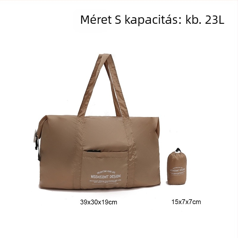 Puhe összecsukható utazótáska, nagy kapacitású nylon, kocka alakú, többfunkciós utazásokhoz