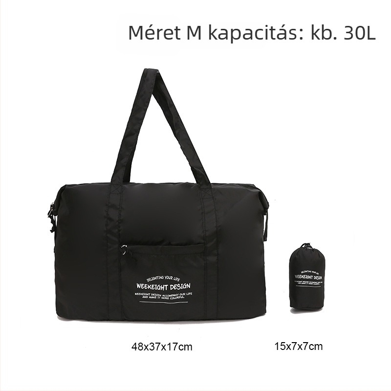Puhe összecsukható utazótáska, nagy kapacitású nylon, kocka alakú, többfunkciós utazásokhoz