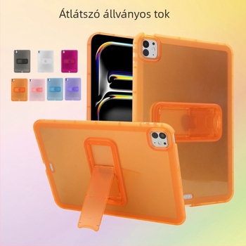 Átlátszó TPU védőtok kihajtható állvánnyal iPad 11 hüvelykes és 10,2 hüvelykes modellekhez