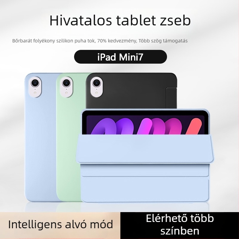 Szilikon védőtok iPad Mini 7. generáció, iPad Pro 11, iPad Air 4 és iPad 10. generáció számára