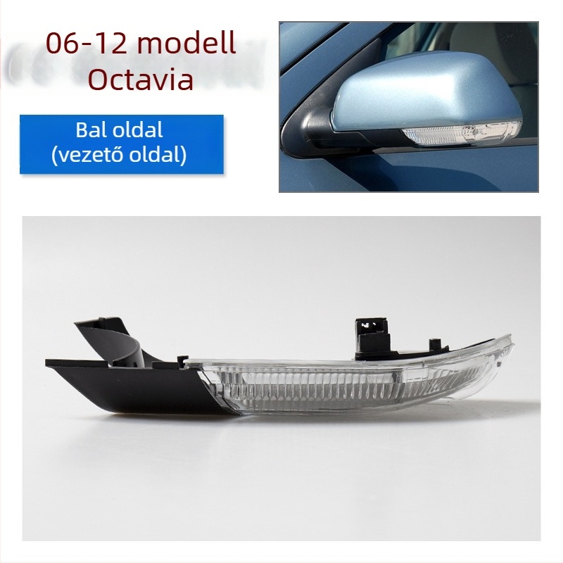 Külső tükrön található irányjelző fény Volkswagen, Skoda Superb és Octavia modellekhez, 2006–2021