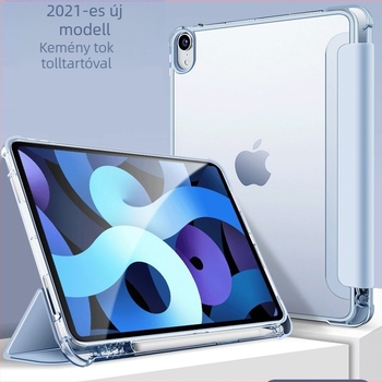 Tollhelyes védőtok iPad 9, iPad Air 10.9 és iPad Pro 11-hez — átlátszó, puha szélek, DIY dizájn