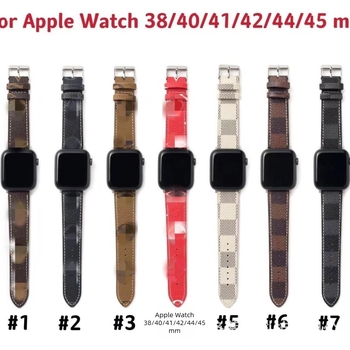 Apple Watch szíj – kockás minta, műbőr, divatos stílus