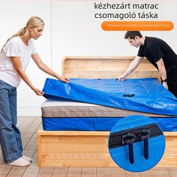 Matrac csomagoló táska, modell 218, kocka alakú, polipropilén anyagú, sokoldalú költöztetéshez