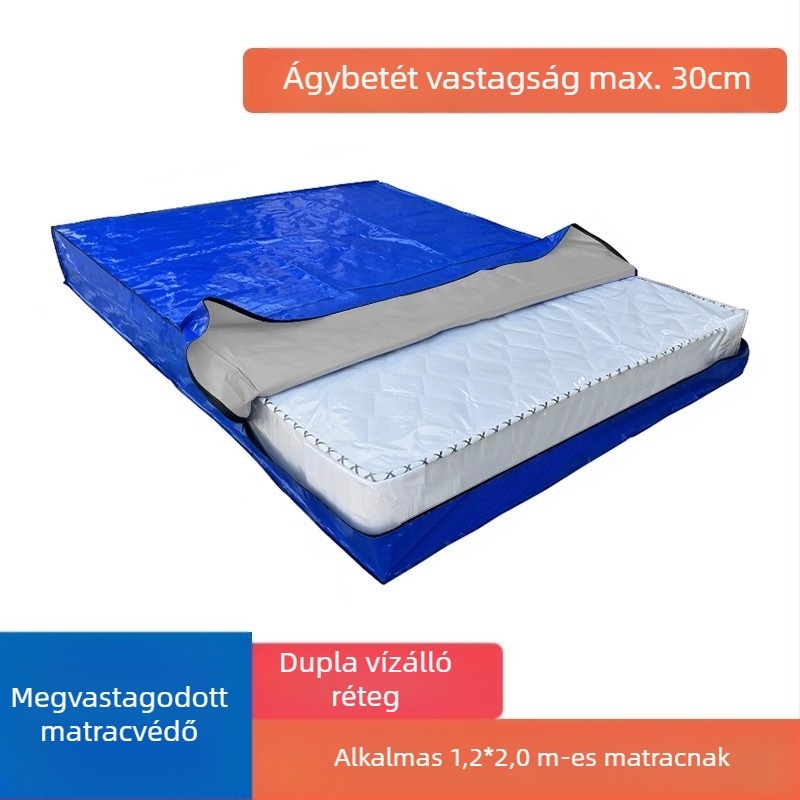 Matrac csomagoló táska, modell 218, kocka alakú, polipropilén anyagú, sokoldalú költöztetéshez