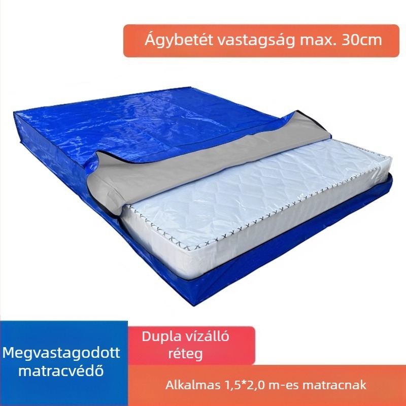 Matrac csomagoló táska, modell 218, kocka alakú, polipropilén anyagú, sokoldalú költöztetéshez