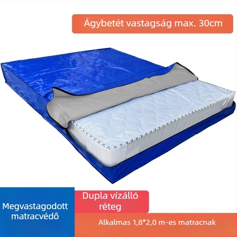 Matrac csomagoló táska, modell 218, kocka alakú, polipropilén anyagú, sokoldalú költöztetéshez