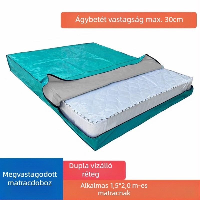 Matrac csomagoló táska, modell 218, kocka alakú, polipropilén anyagú, sokoldalú költöztetéshez