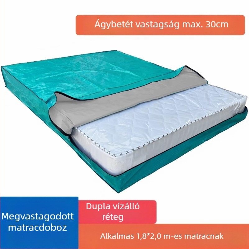 Matrac csomagoló táska, modell 218, kocka alakú, polipropilén anyagú, sokoldalú költöztetéshez