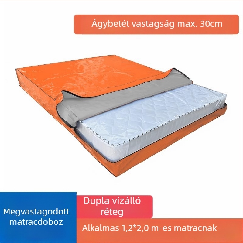 Matrac csomagoló táska, modell 218, kocka alakú, polipropilén anyagú, sokoldalú költöztetéshez