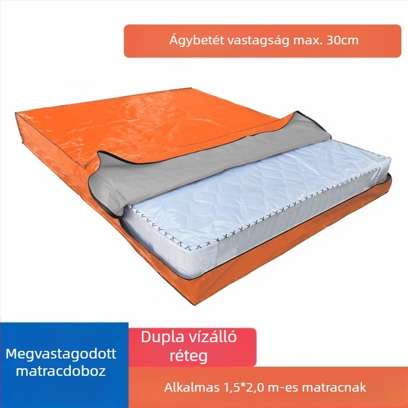 Matrac csomagoló táska, modell 218, kocka alakú, polipropilén anyagú, sokoldalú költöztetéshez