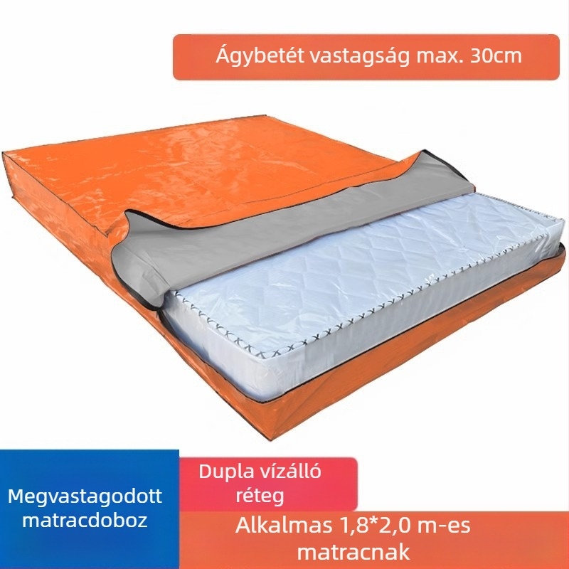 Matrac csomagoló táska, modell 218, kocka alakú, polipropilén anyagú, sokoldalú költöztetéshez
