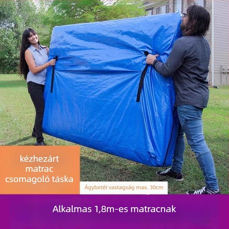 Matrac csomagoló táska, modell 218, kocka alakú, polipropilén anyagú, sokoldalú költöztetéshez