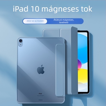 iPad 11 védőtok, 10,9 hüvelyk, szilikon–akril hibrid, hajlítás elleni védelem
