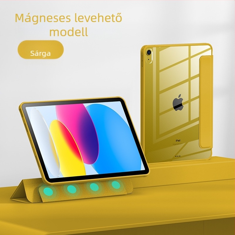 iPad 11 védőtok, 10,9 hüvelyk, szilikon–akril hibrid, hajlítás elleni védelem