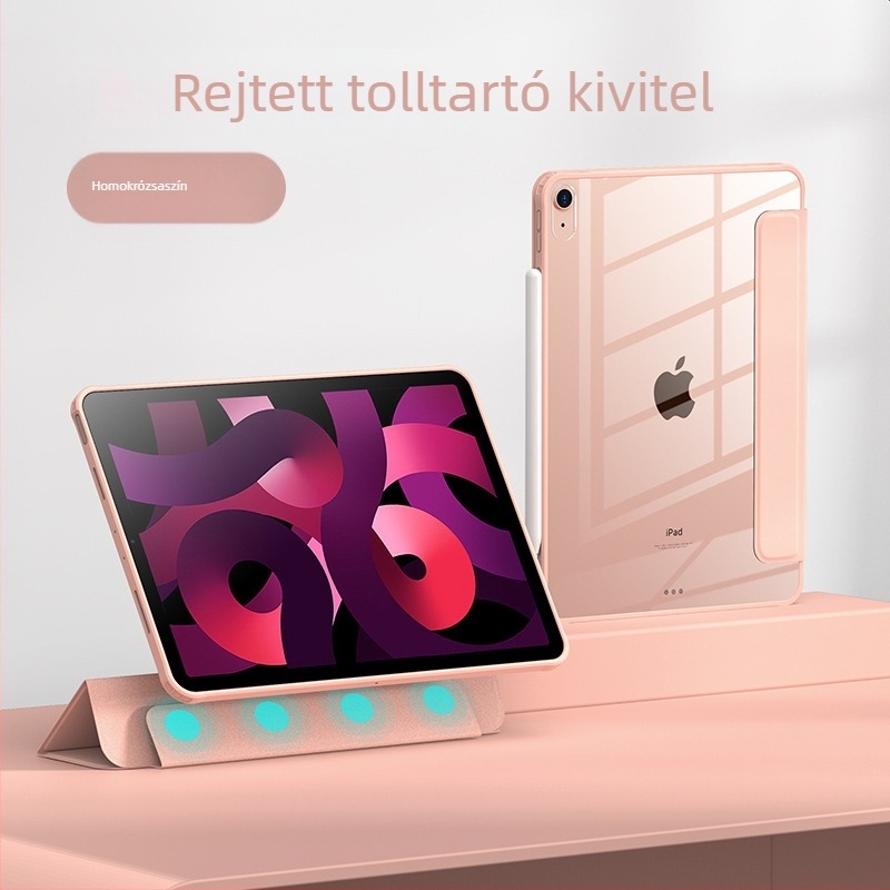 iPad 11 védőtok, 10,9 hüvelyk, szilikon–akril hibrid, hajlítás elleni védelem