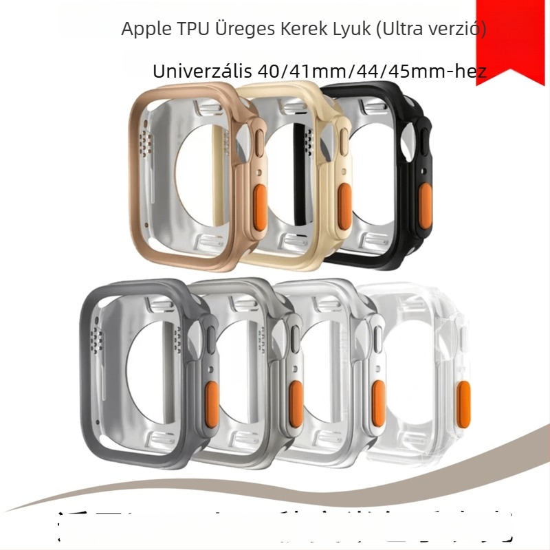 Apple Watch S11/S10 védőtok, ultrafél-fedél védőhéjjal, gyorsan átalakul puha tokká