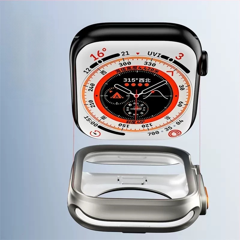 Apple Watch S11/S10 védőtok, ultrafél-fedél védőhéjjal, gyorsan átalakul puha tokká