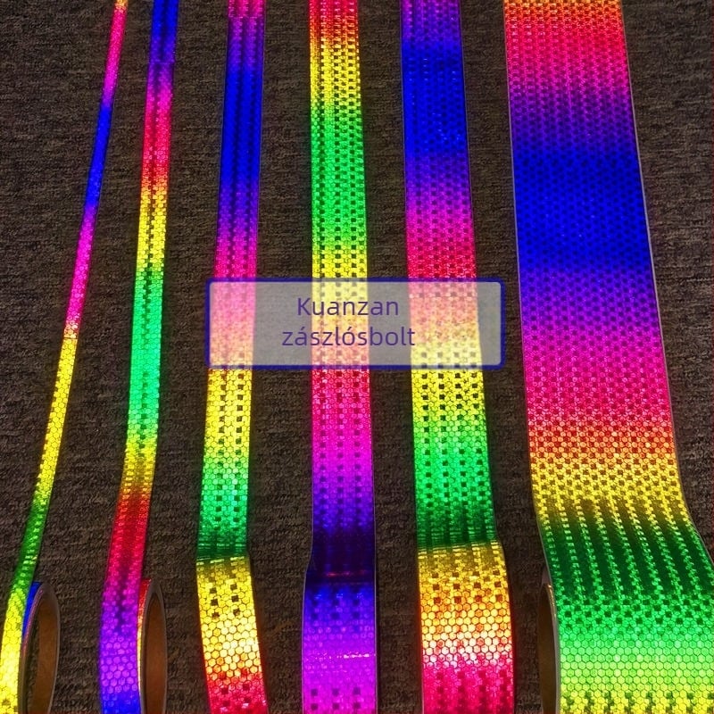 Elektromos motorkerékpár test dekorációs matricái színes fényvisszaverő szalagokkal — Márka: Unique, Anyag: Other