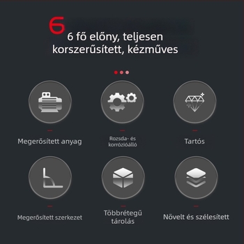 Rozsdamentes acél hordozható szerszámtartó - Nagy kapacitású, Többfunkciós tároló