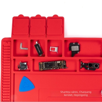 Hőálló szilikon javító matrac IC- és alaplap javításához – mágneses, anti-statikus, munkafelület telekommunikációs karbantartáshoz