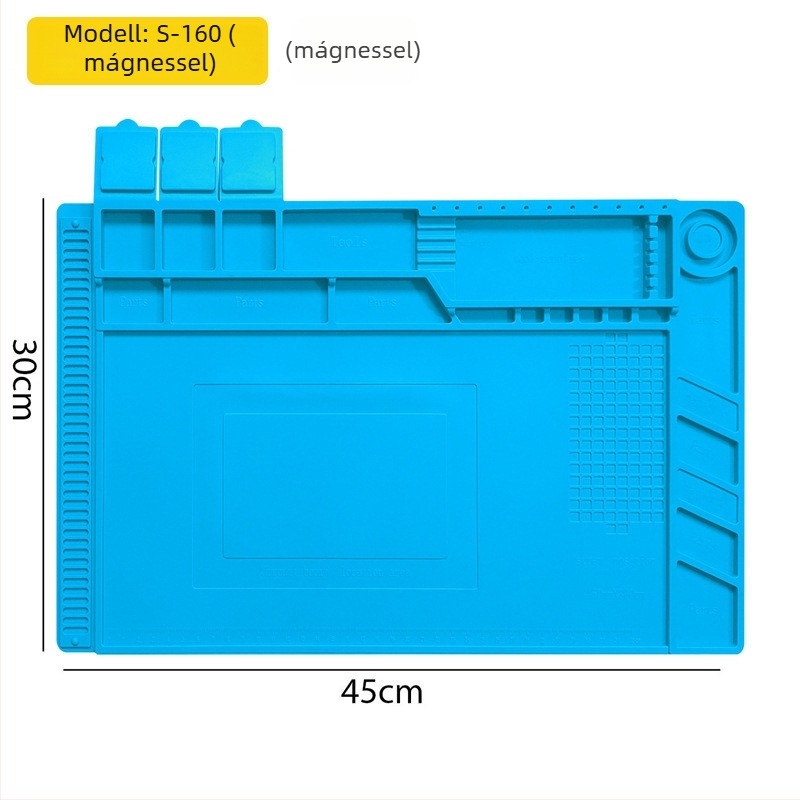 Hőálló szilikon javító matrac IC- és alaplap javításához – mágneses, anti-statikus, munkafelület telekommunikációs karbantartáshoz