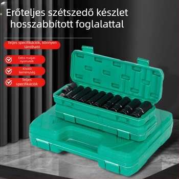 Pneumatikus kis készlet kiegészítő kettős felhasználású készlettel, króm-vanádium acélból, 10 vagy 20 darab, autó- és gépjavítási célra