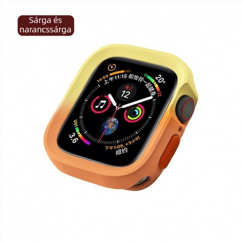 Apple Watchhoz tervezett gradient szilikon védőtok – puha, matt felület