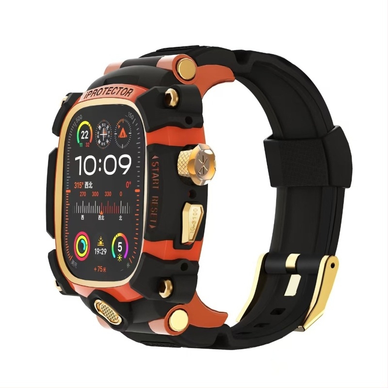 Páncél-stílusú védőtok Apple Watch SE 44–45 mm, TPU burkolat