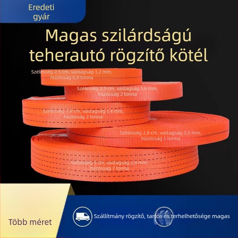 Poliészter rakományrögzítő heveder, modell 113, nagy teherbírású, trailerhez alkalmas