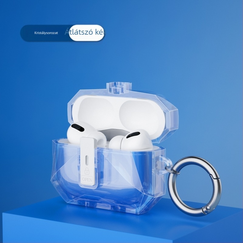 TPU védőtok AirPods Pro3/2-hoz mágneses zár szerkezettel, pontos illeszkedés, injekciós formázás, kompatibil Apple