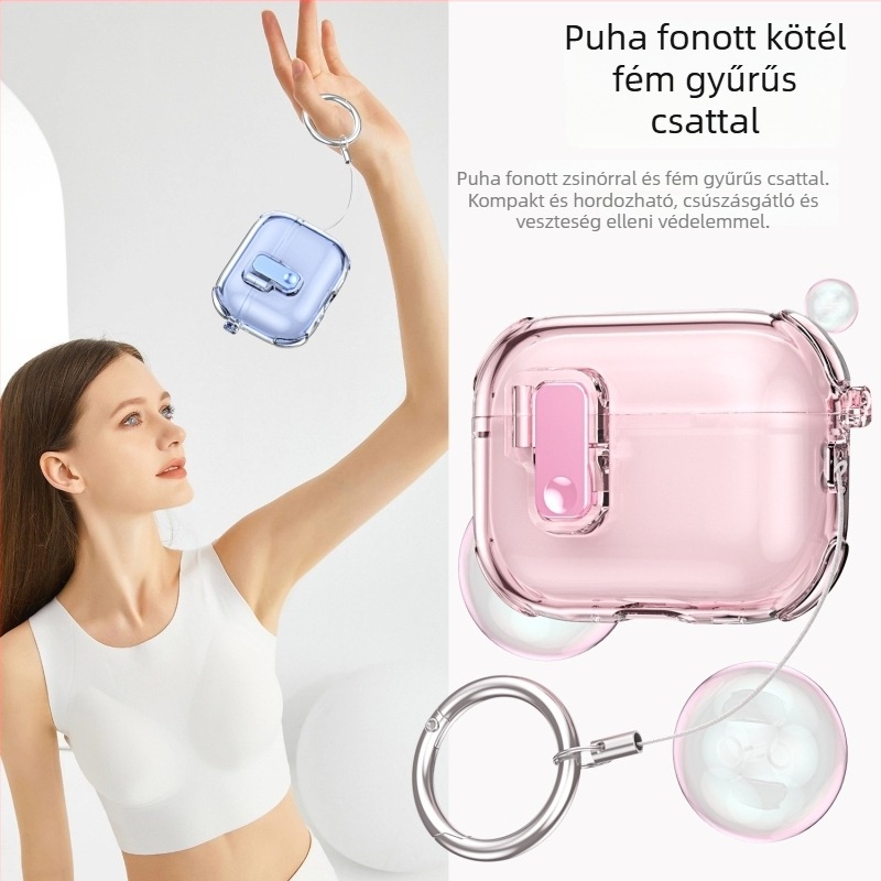 AirPods Pro védőtok automatikus felnyíló fedéllel a 2–3. generációhoz