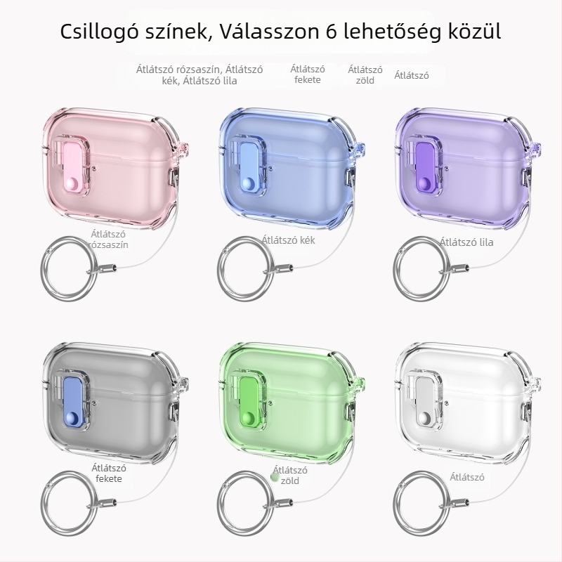 AirPods Pro védőtok automatikus felnyíló fedéllel a 2–3. generációhoz