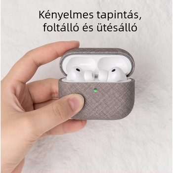 Lopie Apple AirPods Pro védőtok — PU anyag, teljes körű védelem, kézzel készített, texturált mintázat, testreszabás támogatott