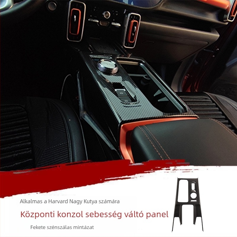 Autó belső fólia – ABS, all-in-one formázás, karcolás- és kopásálló, kompatibilis a Haval Big Doggal; illeszkedik a légkivezetőkhöz, a kormánygombokhoz, a navigációs kijelzőhöz és a központi vezérlőpanelhez.