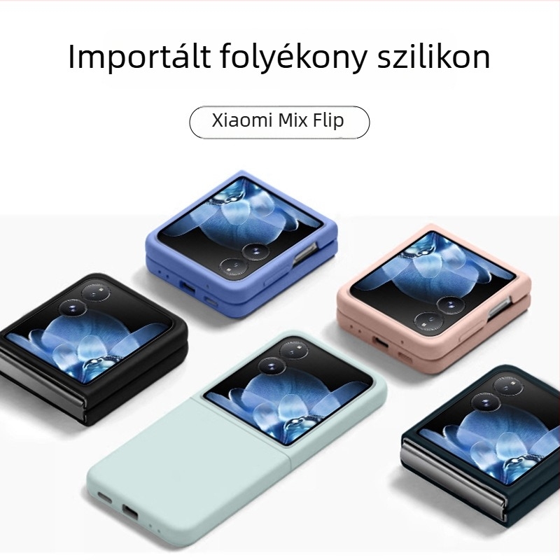 Xiaomi MixFlip mobiltelefon tok - folyékony szilikon puha tok, ütésálló védelem, összecsukható kijelző kompatibilis