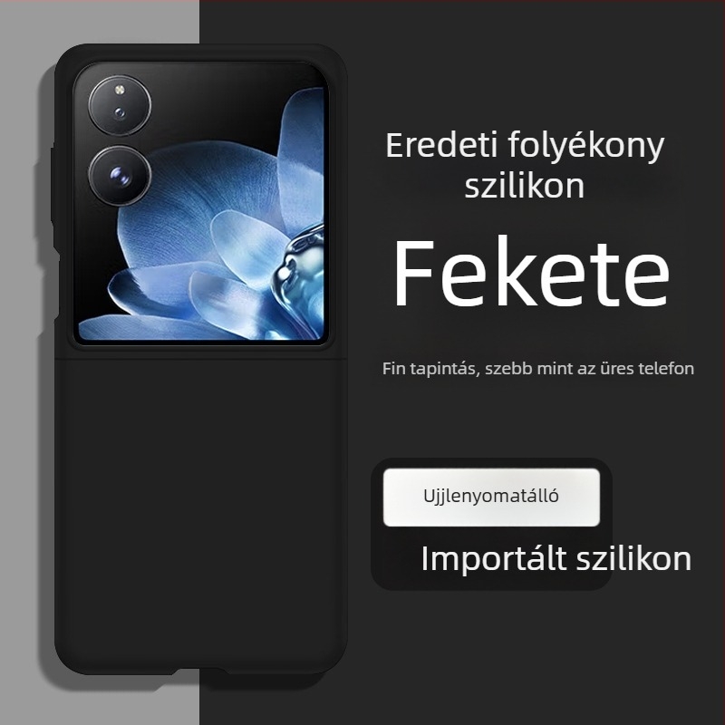 Xiaomi MixFlip mobiltelefon tok - folyékony szilikon puha tok, ütésálló védelem, összecsukható kijelző kompatibilis
