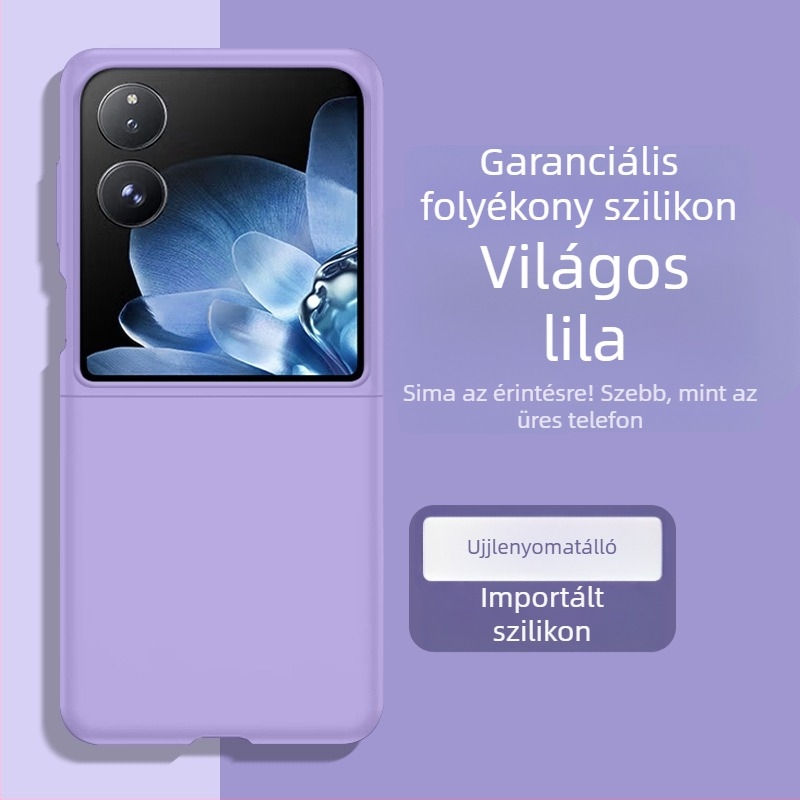 Xiaomi MixFlip mobiltelefon tok - folyékony szilikon puha tok, ütésálló védelem, összecsukható kijelző kompatibilis