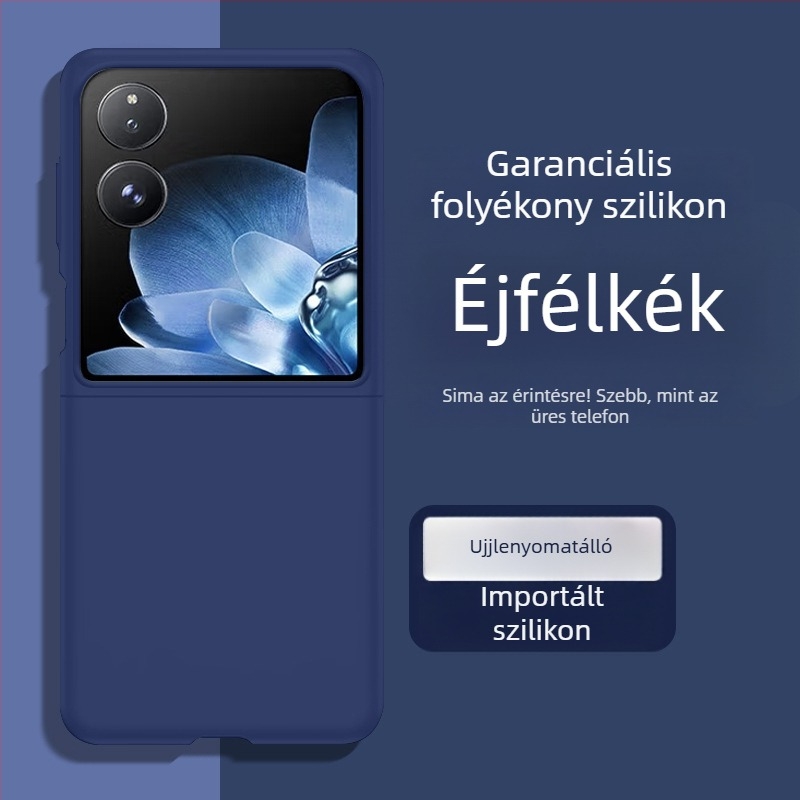 Xiaomi MixFlip mobiltelefon tok - folyékony szilikon puha tok, ütésálló védelem, összecsukható kijelző kompatibilis
