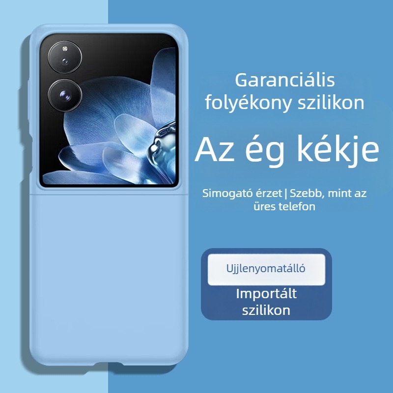 Xiaomi MixFlip mobiltelefon tok - folyékony szilikon puha tok, ütésálló védelem, összecsukható kijelző kompatibilis