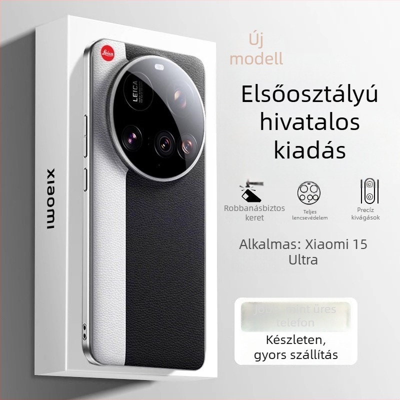 Xiaomi 15 Ultra hátlap tok – Cortex anyag, ütésálló védelem, Impressziós kivitel