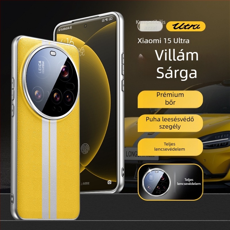 Xiaomi 15 Ultra hátlap tok – Cortex anyag, ütésálló védelem, Impressziós kivitel