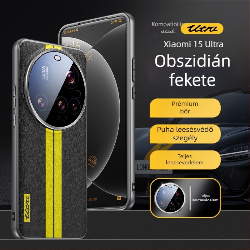 Xiaomi 15 Ultra hátlap tok – Cortex anyag, ütésálló védelem, Impressziós kivitel