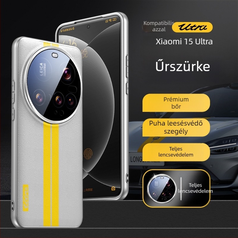 Xiaomi 15 Ultra hátlap tok – Cortex anyag, ütésálló védelem, Impressziós kivitel