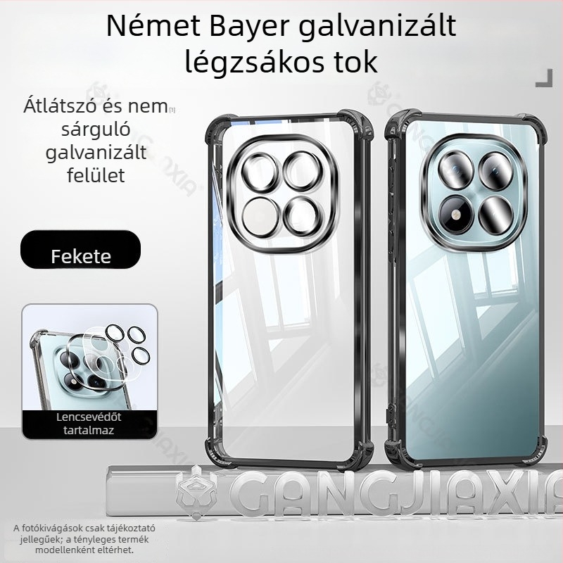 Tazo védőtok Redmi Note 15-hoz és Xiaomi Note 14-hez, átlátszó TPU ütésálló tokkal és teljes lefedettséggel
