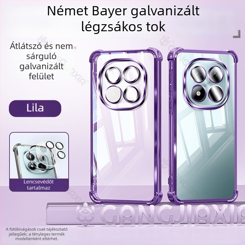 Tazo védőtok Redmi Note 15-hoz és Xiaomi Note 14-hez, átlátszó TPU ütésálló tokkal és teljes lefedettséggel